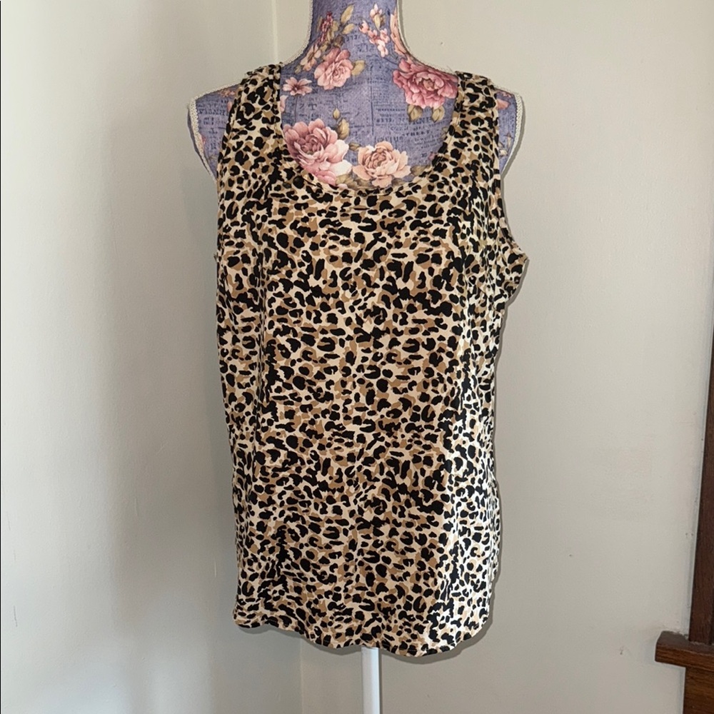 Faded Glory Animal Print Tank Top